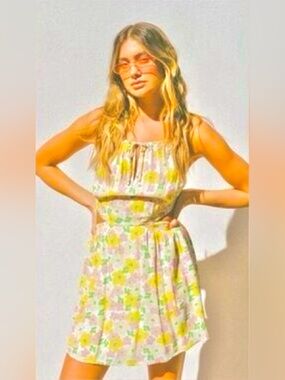 SABO The Bristol Pastel Bright Floral Mini Dress